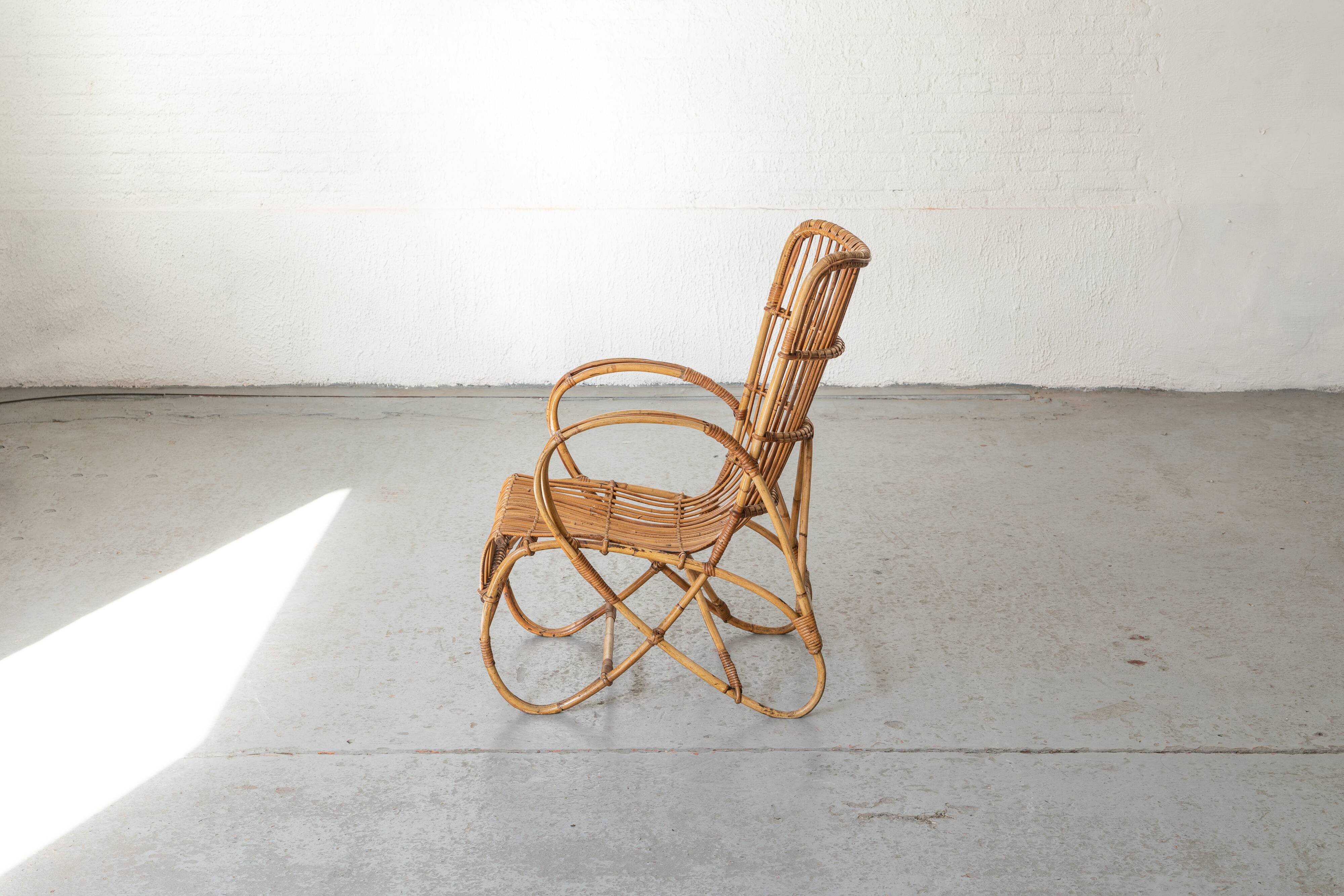 Chaise esy en rotin 'RB2' par Rosé Noordwolde