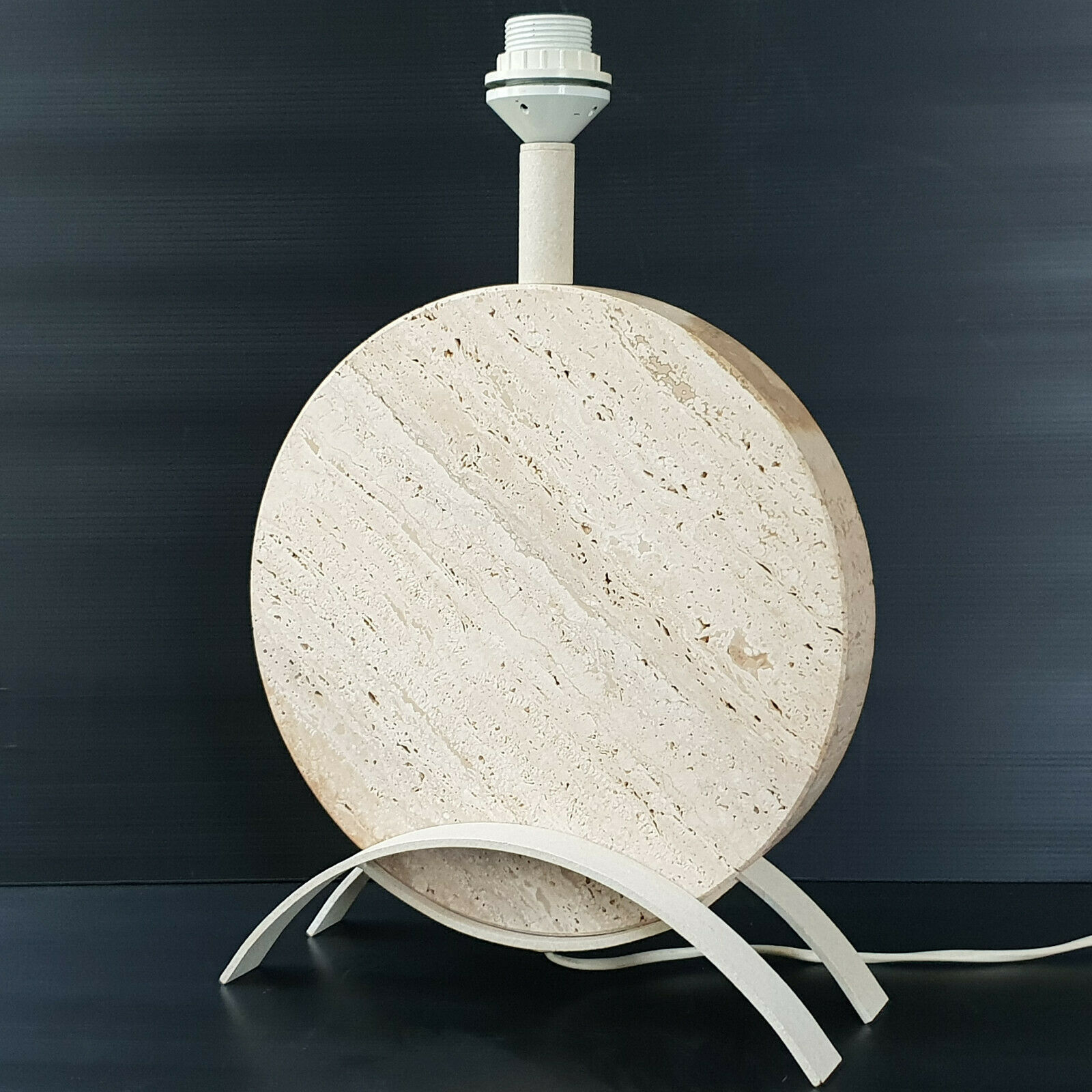 Vintage travertine lamp 1970