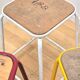 Suite de 3 tabourets industriels
