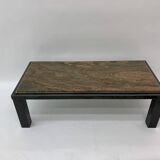 Mid-century Hollywood Regency granite Coffee Table By Fedam Design Belgium