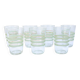 7 verres granité vert et doré