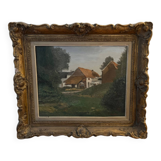 Tableau : Huile sur toile - paysage