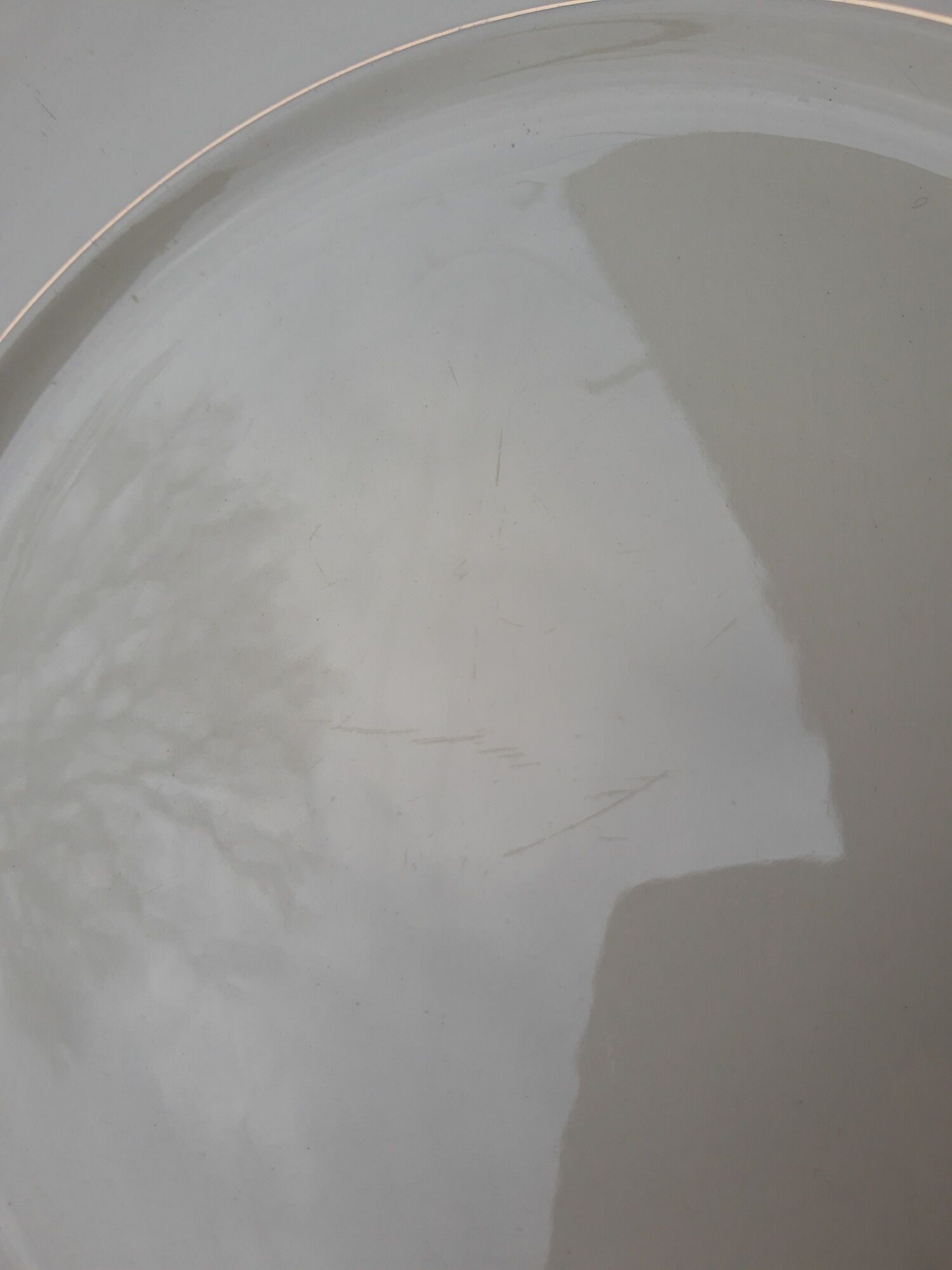 Set of 6 flat plates Villeroy and Boch ivory vintage gilding