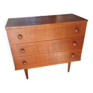 Vintage chest of drawers with tapered legs
