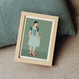 Feet on the ground, art print 13x18 cm, numbered and signed