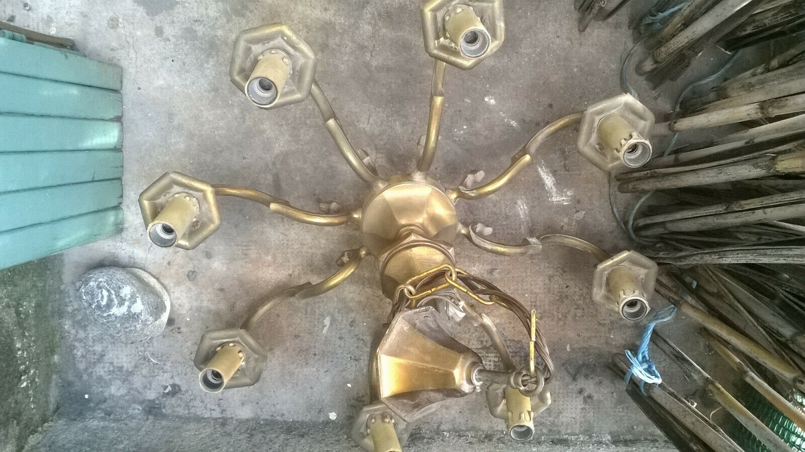 Stunning bronze chandelier