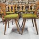 Lot  8 chaises bistrot 1970"