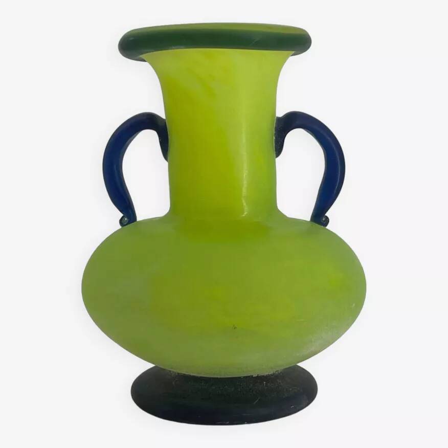 Vintage glass paste vase