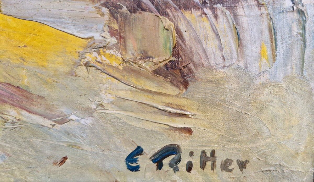 Alsatian Village by Etienne Ritter (1934-1994)