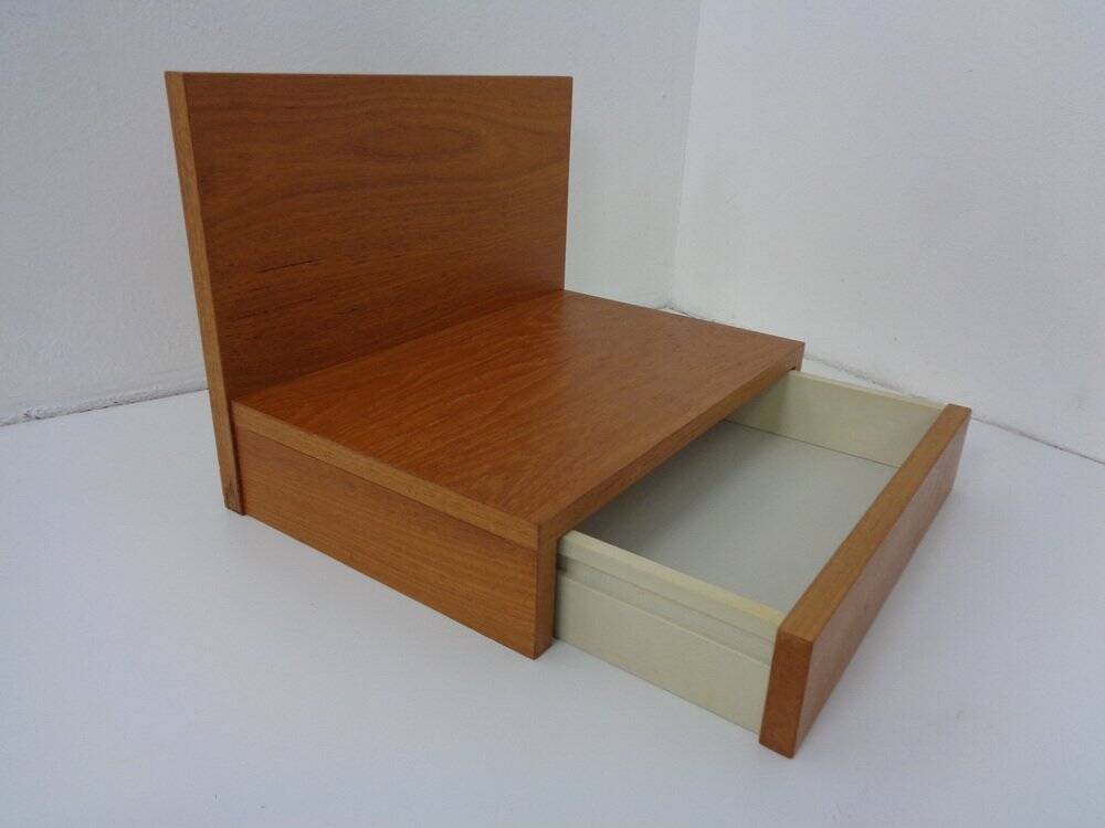 Teak Consoles with Drawers, 1960s, Set of 2