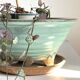 Pot tripode et soucoupe céramique vintage