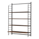Shelf / Metal and solid wood bookcase, 1960