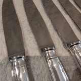 12 silver-plated table knives by Christofle, Albi pattern
