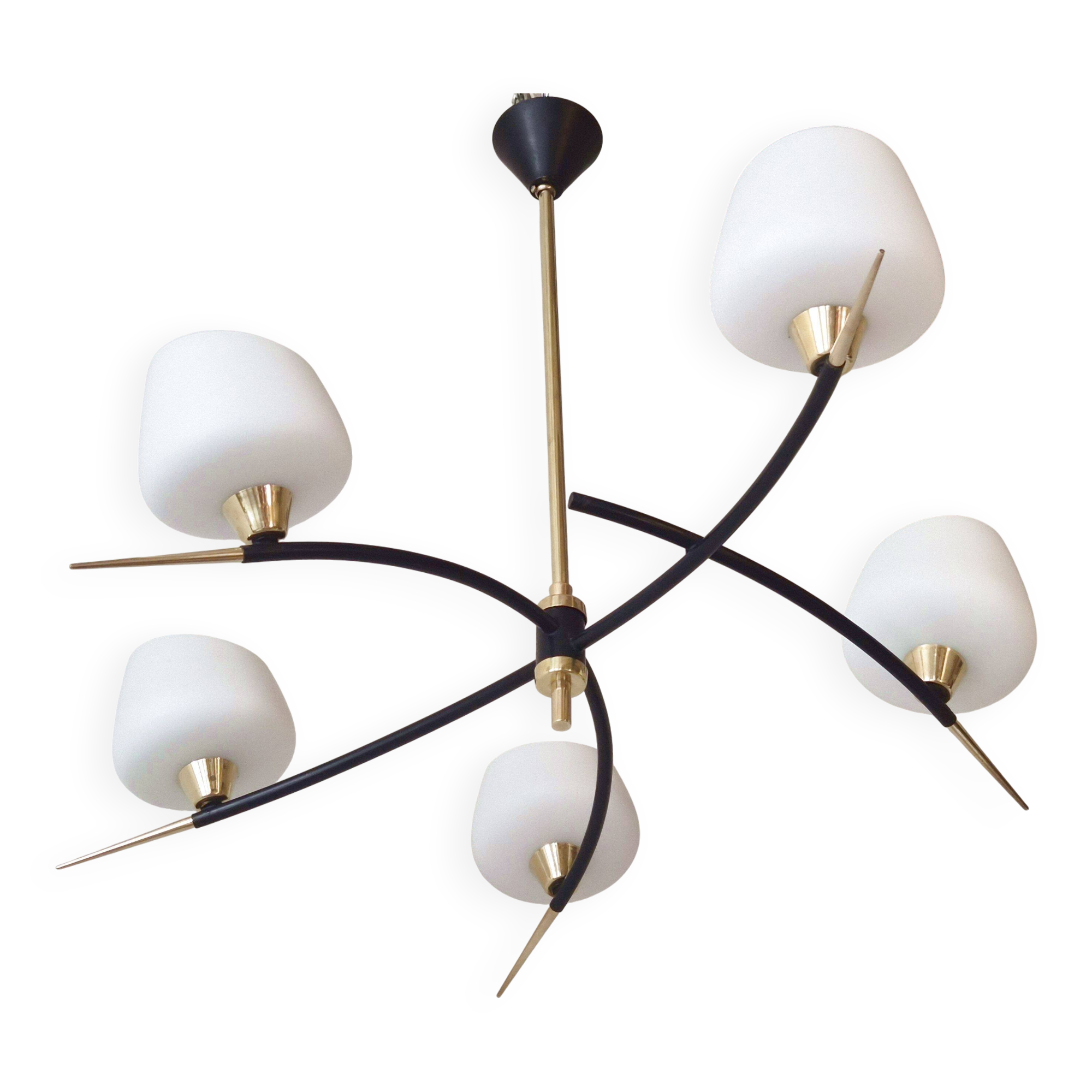 Arlus 1950 vintage pendant light
