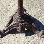 Authentic table pedestal table bistro "Parisienne" cast iron and sour marble