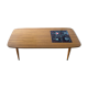 Rosewood veneer and ceramic coffee table, circa 1960