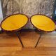 Paire de fauteuil balloon pliables années 1950-60