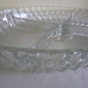 Vintage serving dish with aperitif, appetizers with its 2 serving accessories, original box