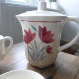Badonviller porcelain floral pattern coffee set 2008120