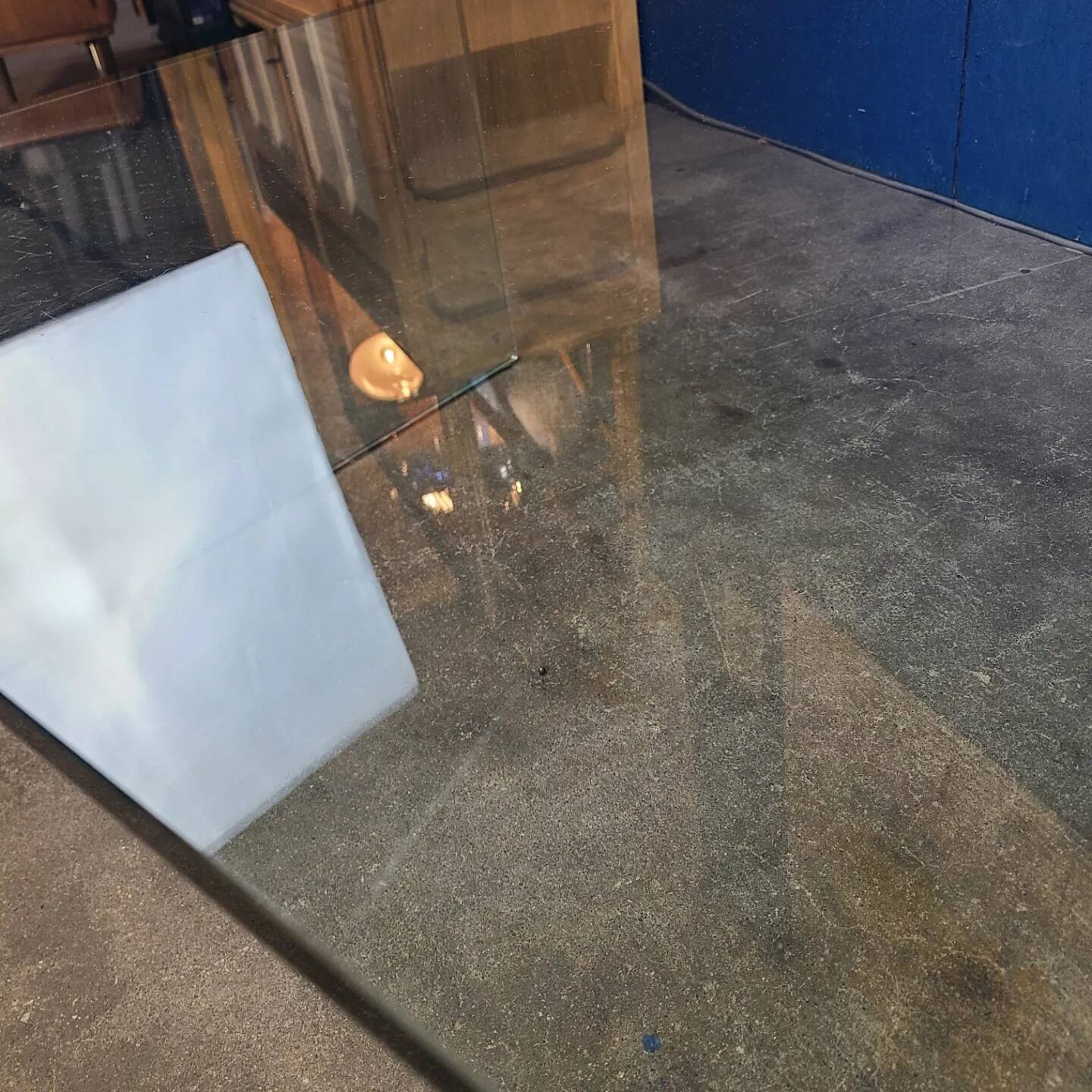 Table basse Eden en verre, années 80 par Tonelli Design