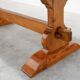 Rustic 20th century solid oak dinner table, France