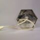 Hexagonal lamp in chromed steel France circa 1970