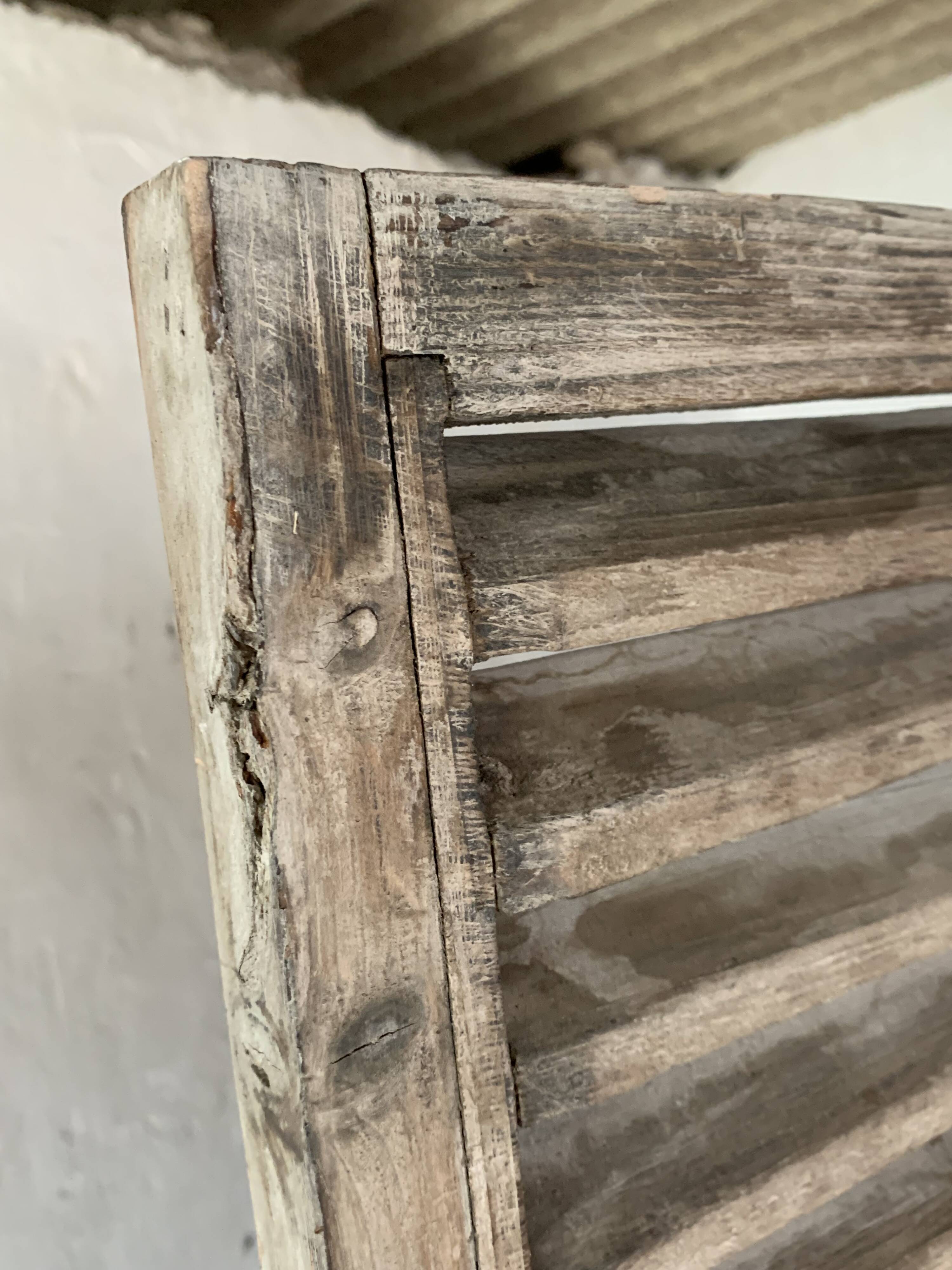 Vintage louvered slat screen