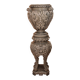cache-pot and its column in faience attributed to Massier