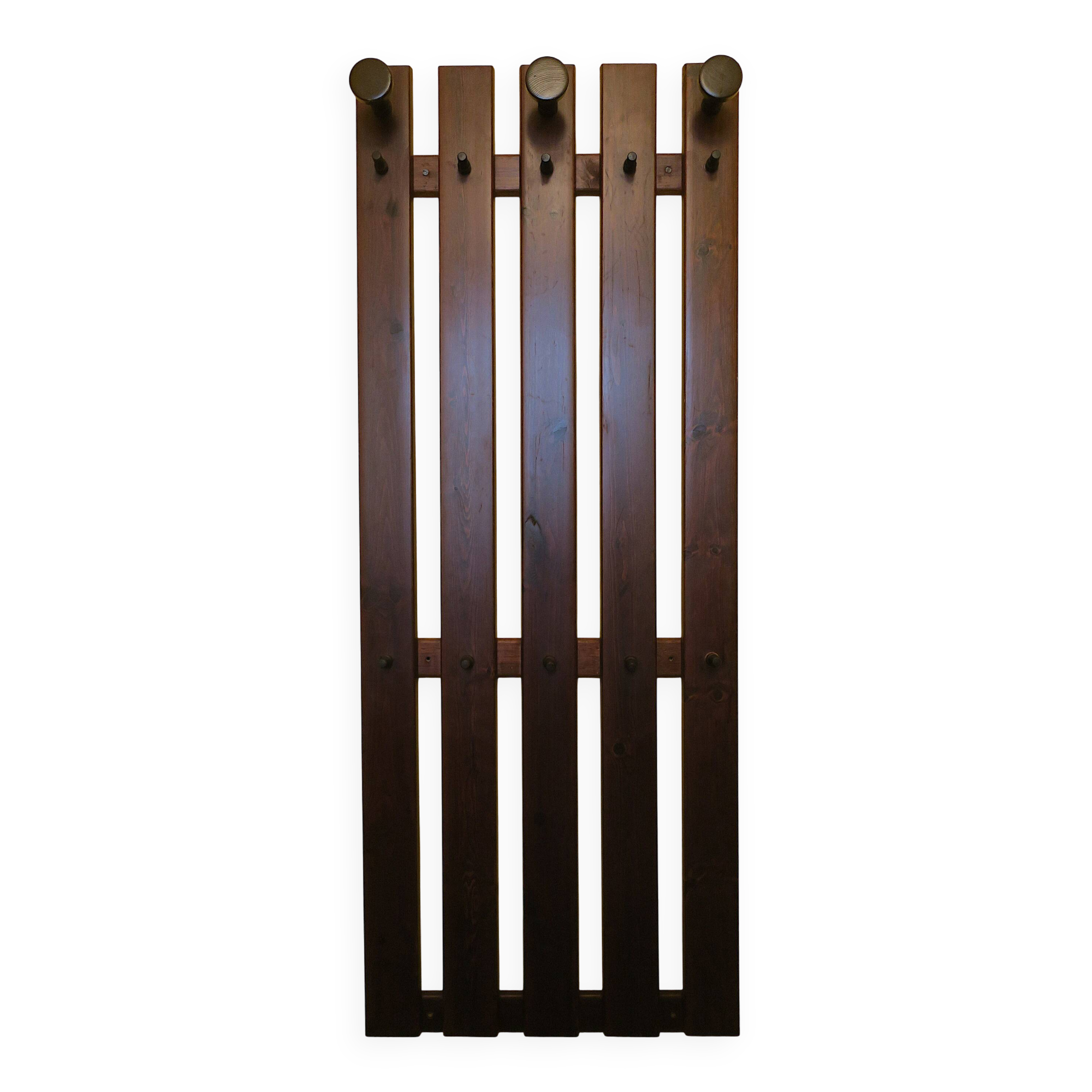 Mid century wall-mounted coat and hat rack, 1960s