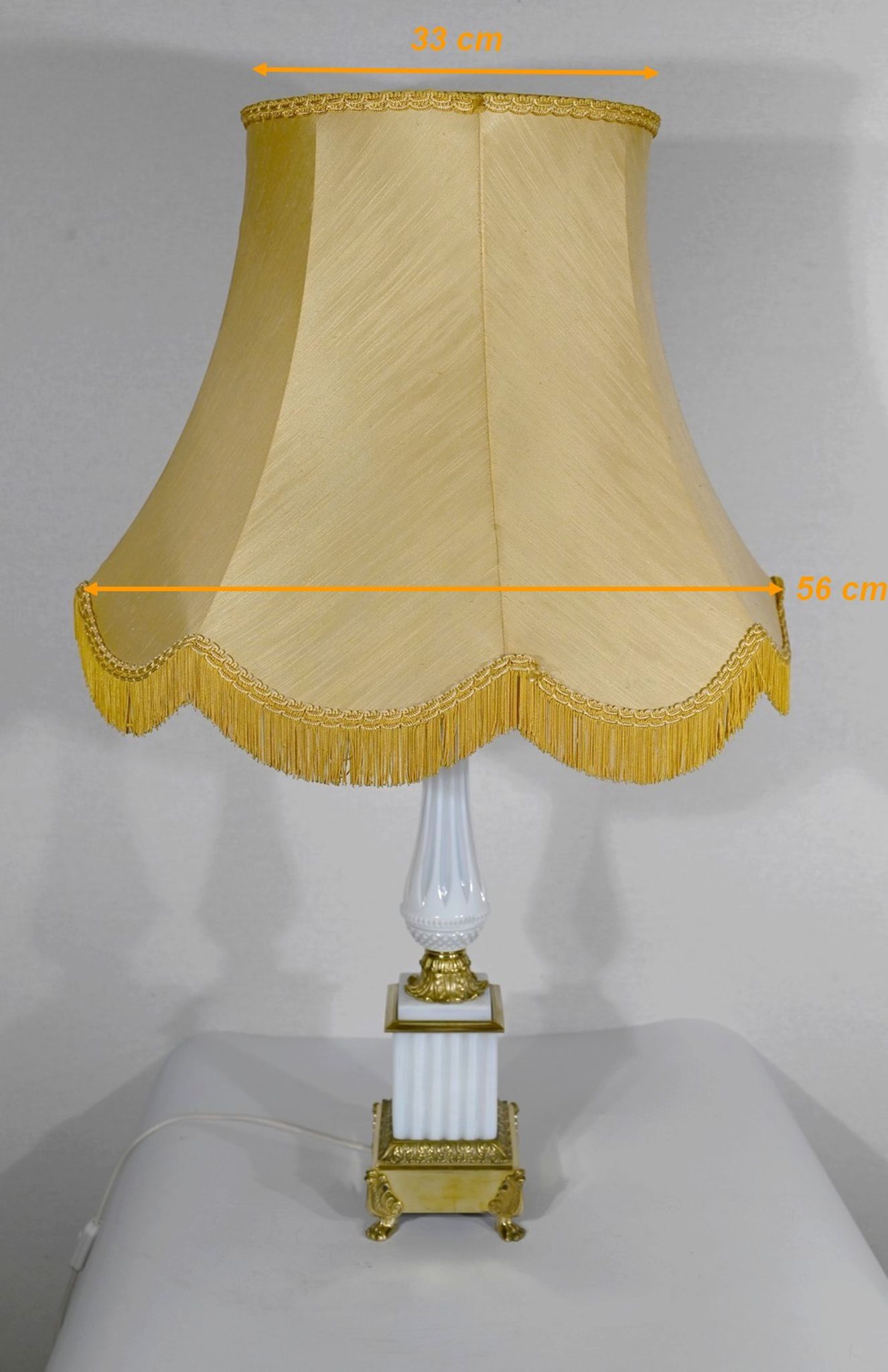 Lamp in Opline and Bronze, Louis XVI style – 1950