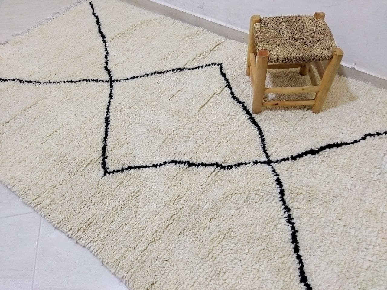 Tapis Berbere Beni Ourain 222 x 134cm