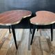 Duo of wooden and Formica coffee tables from the 60s and 70s