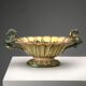 Vintage centrepiece in majolica from Gualdo Tadino, Italy, 1930s.