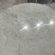 Vintage 1970s white Carrara marble dining table