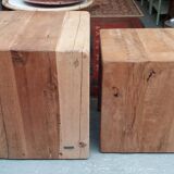 Two Brutalist nesting tables, Flamant house