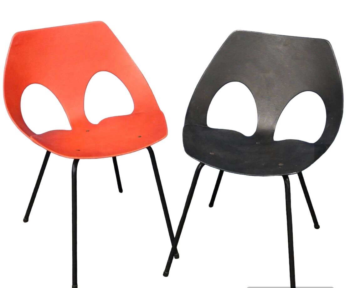 Pair of chairs Carl Jacobs airborne 1960