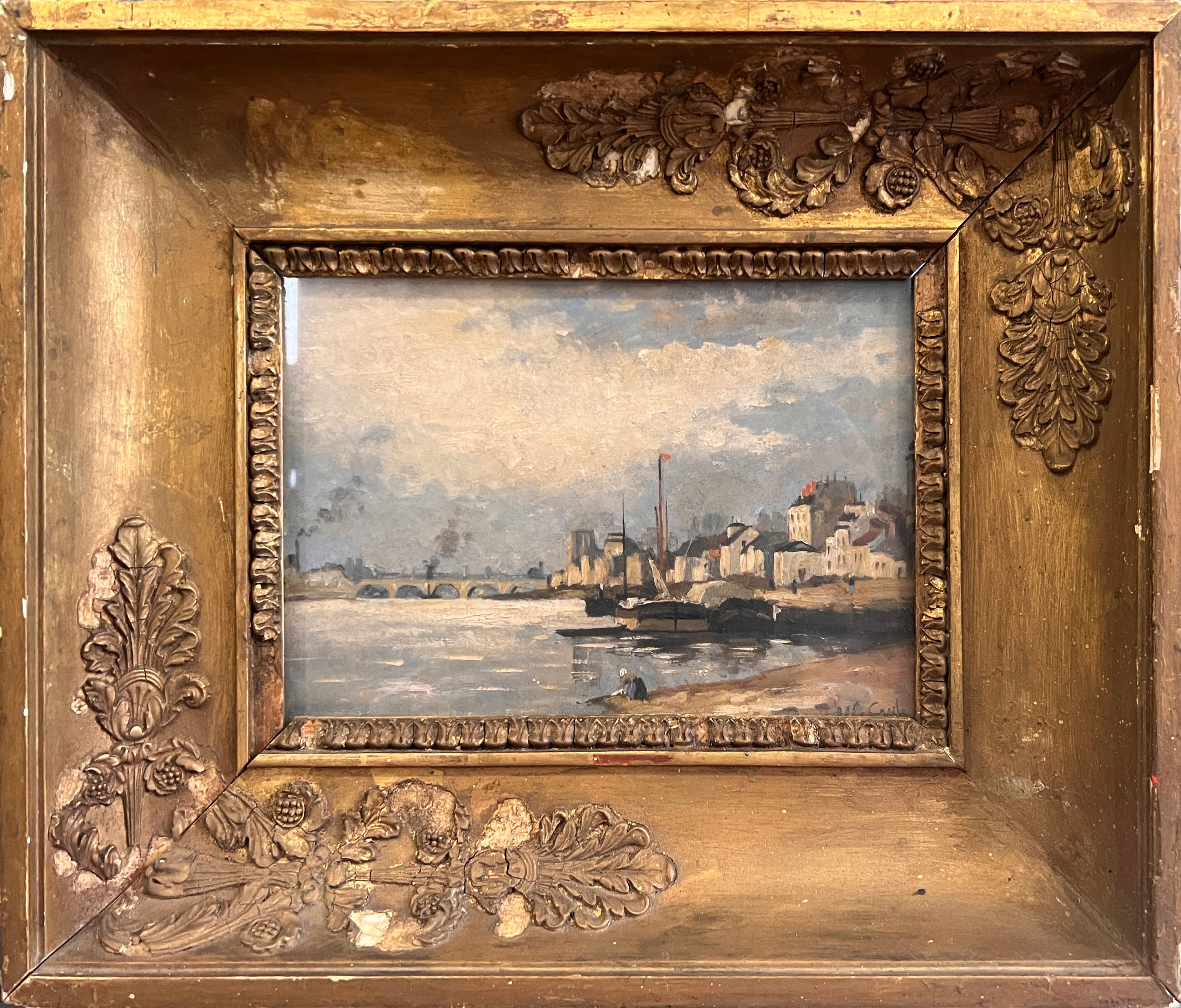 Painting - Oil on cardboard by Alfred Casile