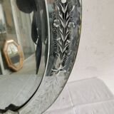 Venetian mirror mid-XXth beveled ice
