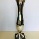 Silver metal vase