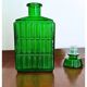 Midcentury Green Empoli Bottle with stopper