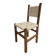 Chaise en bois assise en corde tressée