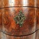 Louis XV style chest of drawers, richly inlaid, animated front and side. 19th century