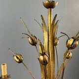 Gilded metal chandelier, Italy, circa 1950