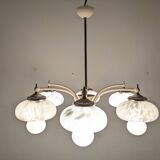 Space age Sputnik chandelier with 6 lights, 50s-60s