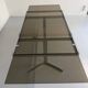 Smoked glass dining table with chrome legs, 1970s design by Roche Bobois.