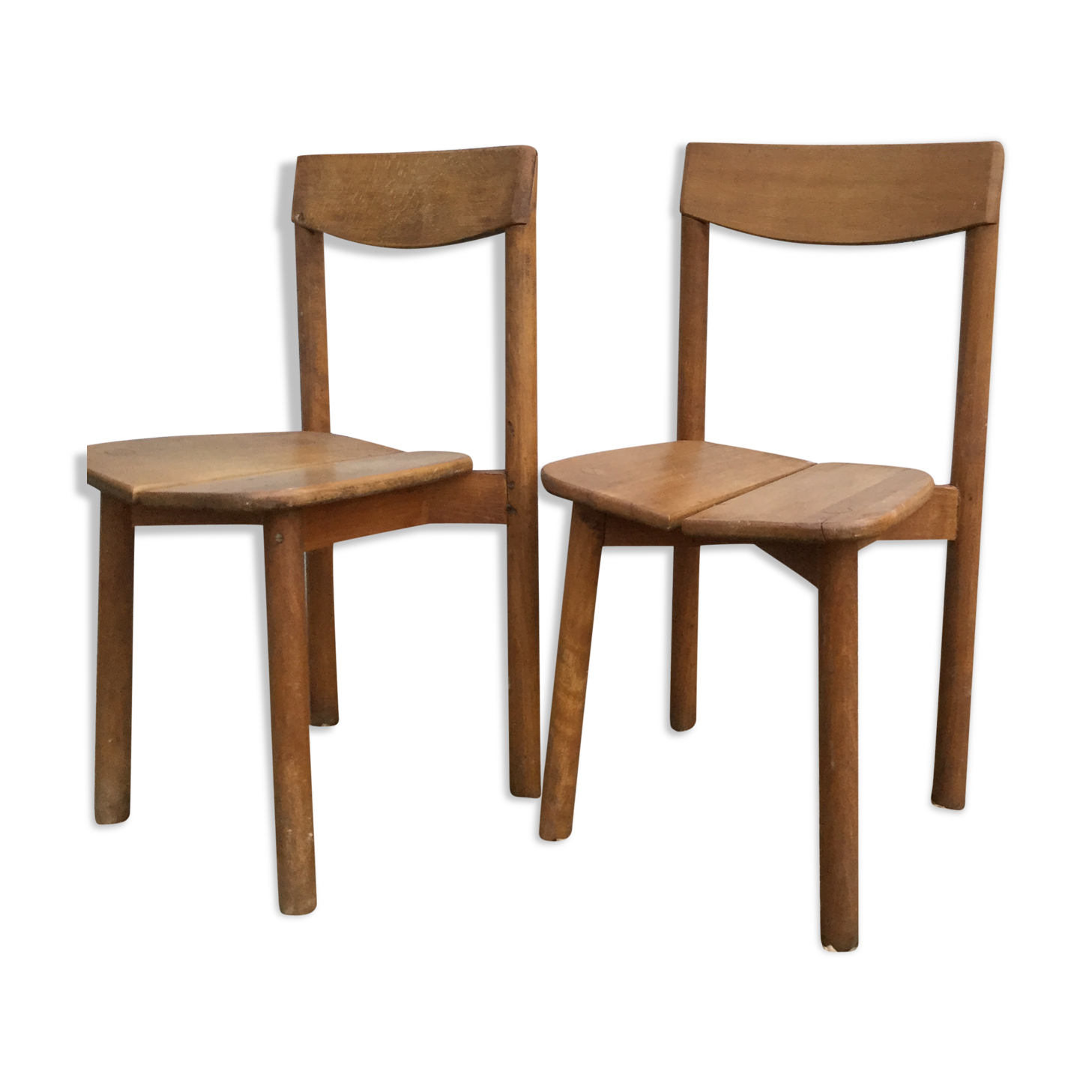 A pair of Chair grain of Café Pierre Gautier - Delaye