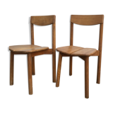 A pair of Chair grain of Café Pierre Gautier - Delaye