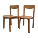 A pair of Chair grain of Café Pierre Gautier - Delaye