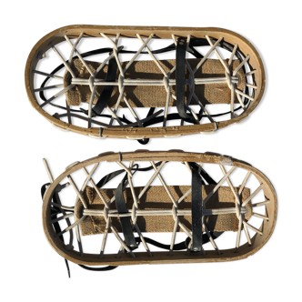 Vintage wooden snowshoes