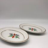 2 dishes of service oval Orchies Moulin des Loups